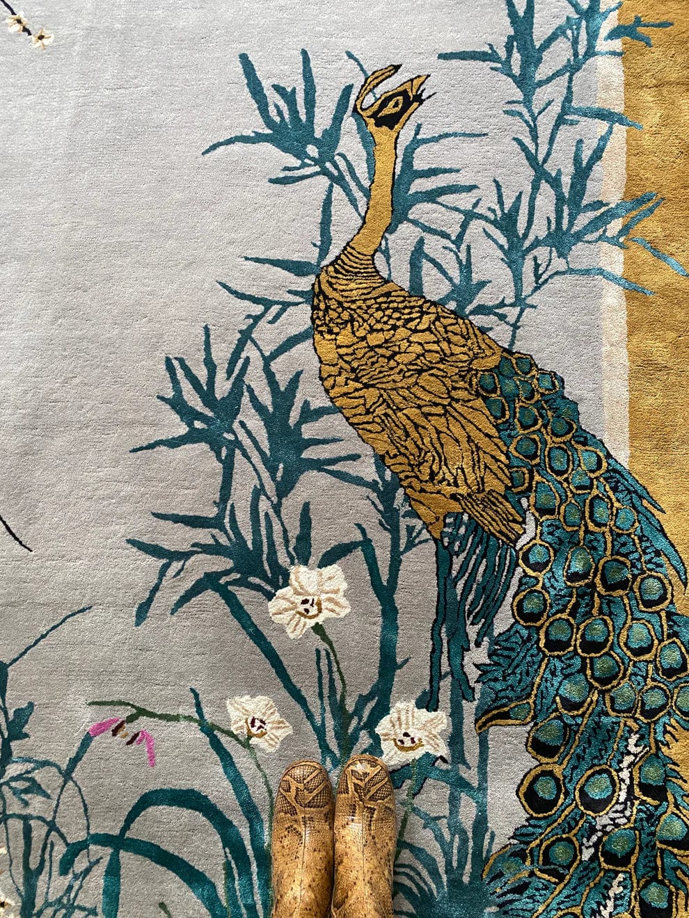 Chinese Garden Of Virtue Hand Tufted Rug Made To Order