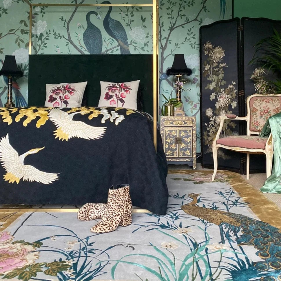 Chinese Garden Of Virtue Hand Tufted Rug Made To Order