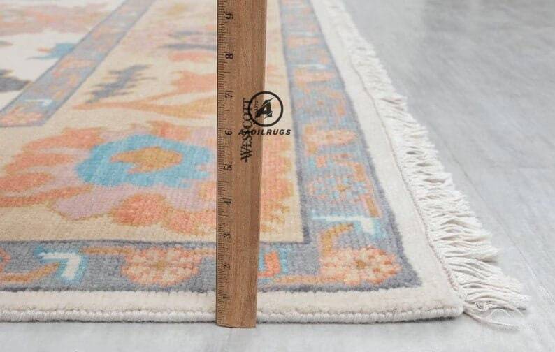 10X14 Beige and Pink Oushak rug muted multi size 8x10/9x12/10x14 Hand-knotted Vintage Oushak Wool Area Rug for Living Room, Dining room.