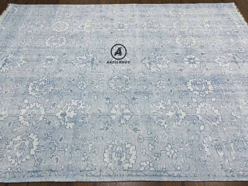 Contemporary Modern Oushak Rug, Beige Decor, Traditional Rug, 6x9 Rugs, Boho Accent Rug, Pink Rug, 5x8 bedroom Rug, washable rug, kilim rug