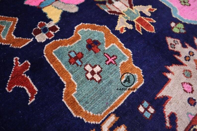 Muted Modern Oushak Rug- Turkish Wool Area Rug with Gray Base and Pastel Floral Accents. boho rug, oriental rug, dining room, bedroom,rug
