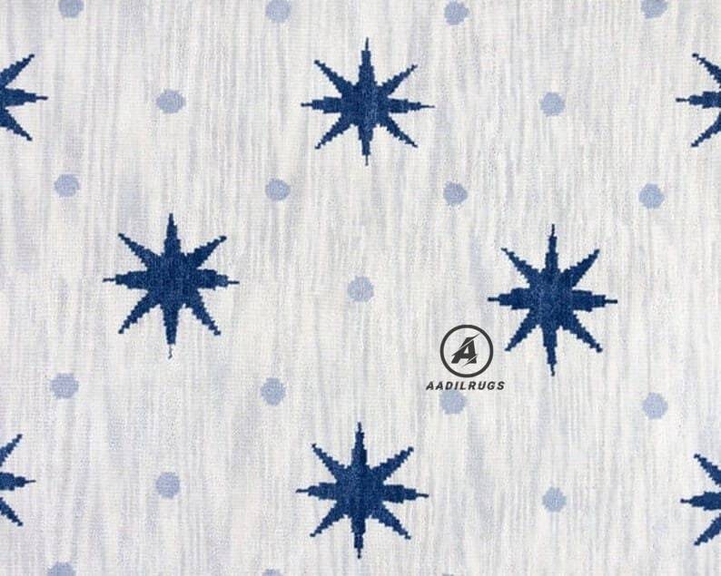 Hand knotted Rug Handmade Traditional Turkish Oushak Rug with Soft Neutral white and Rust Accents - Classic Area Rug for Boho Home Decor