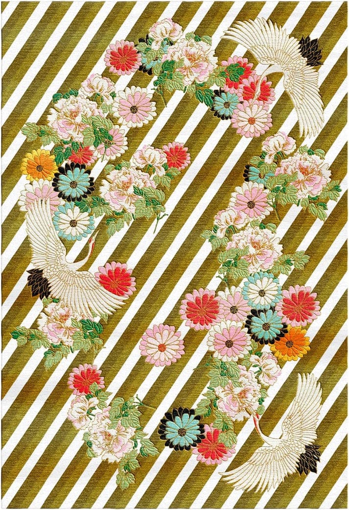 Kimono Gold 244x152cm Hand Tufted Rug made to order wendy rugs