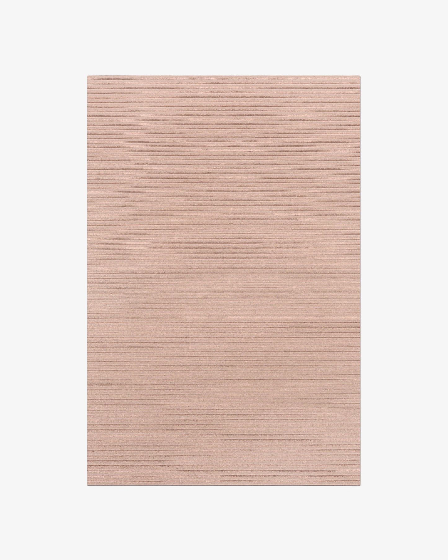 Modern Minimalist Rose Pink Hand-Tufted Woolen Area Rug with Linear Texture for Living Room