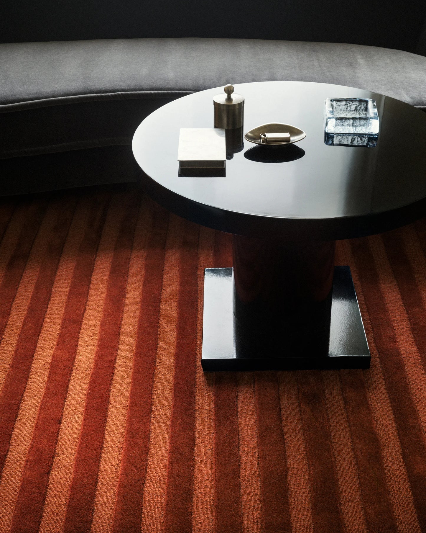 Luxury Minimalist Burnt Orange Hand-Tufted Floor Rug for Modern Home Decor 6x9 8x10 9x12 10x14