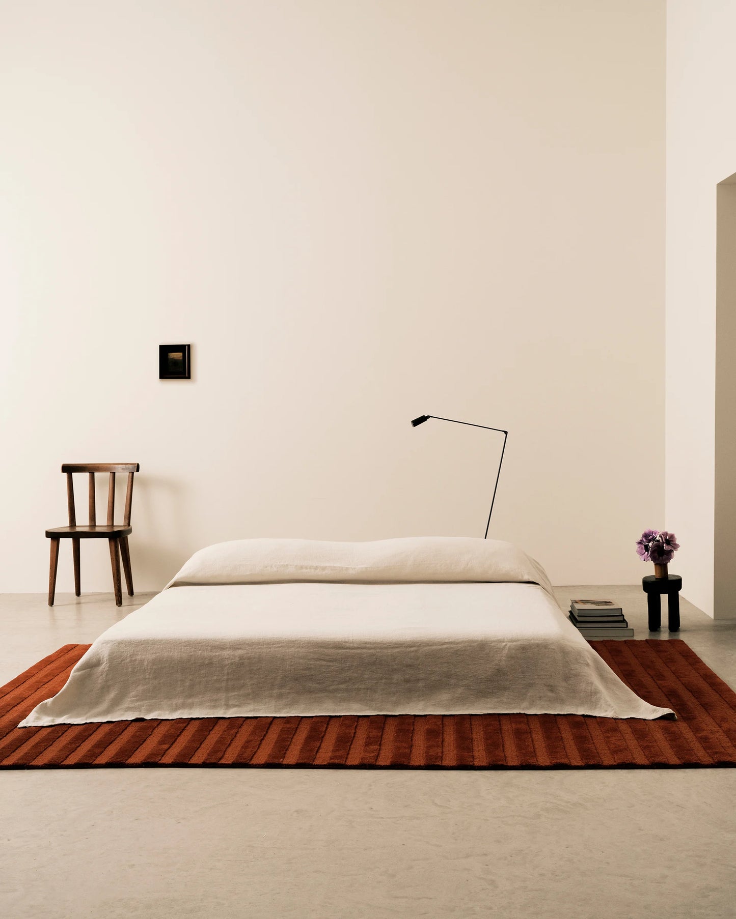 Luxury Minimalist Burnt Orange Hand-Tufted Floor Rug for Modern Home Decor 6x9 8x10 9x12 10x14