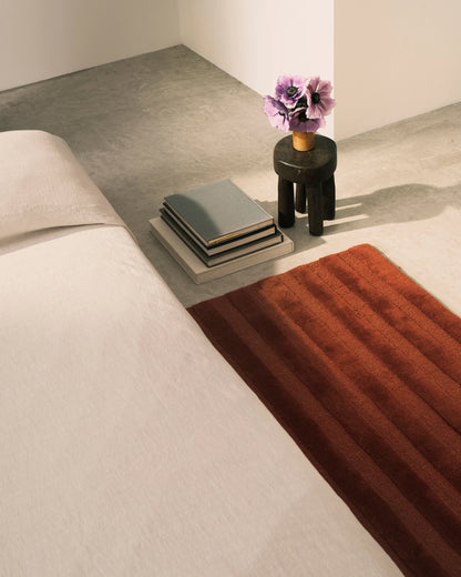 Luxury Minimalist Burnt Orange Hand-Tufted Floor Rug for Modern Home Decor 6x9 8x10 9x12 10x14