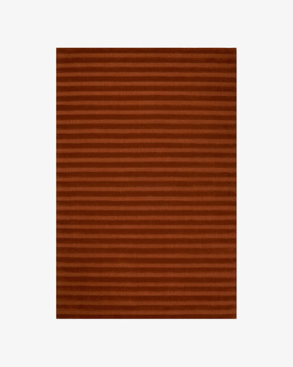 Luxury Minimalist Burnt Orange Hand-Tufted Floor Rug for Modern Home Decor 6x9 8x10 9x12 10x14