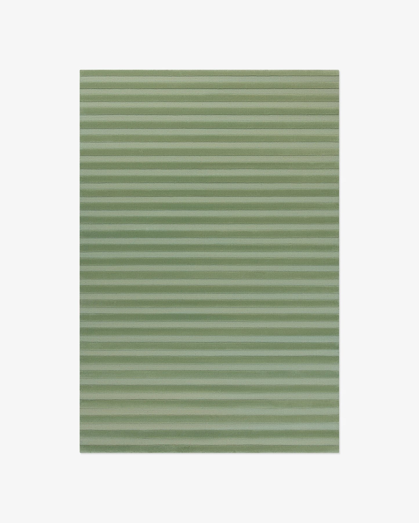 Premium Olive Green Hand-Tufted Woolen Rug featuring Horizontal Stripes | Cozy Soft Texture Custom Size Area Rug for Modern Home Interior