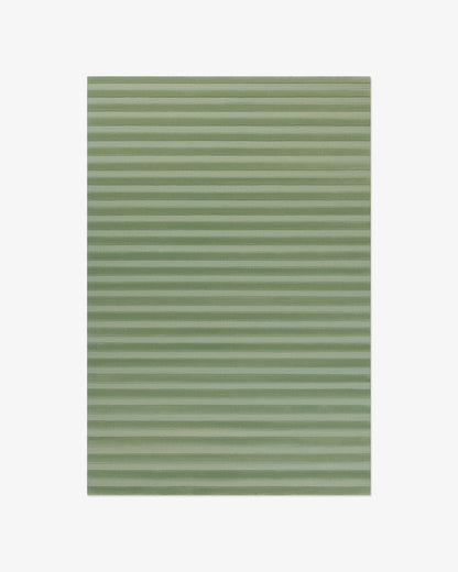 Premium Olive Green Hand-Tufted Woolen Rug featuring Horizontal Stripes | Cozy Soft Texture Custom Size Area Rug for Modern Home Interior