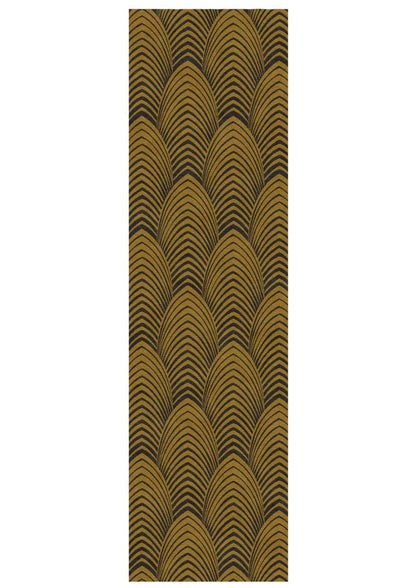 Plumage Gold Hand Tufted Rug PRE ORDER Black And Golden Color rugs